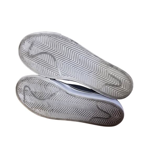 Nike Toki Low Black  and White Canvas Slip Ons, size Youth 5 Womens Size 7 - Picture 7 of 8